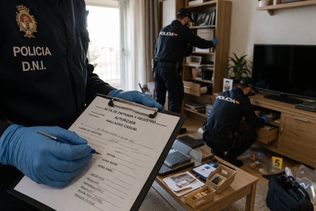 Lee más sobre el artículo Hallazgo casual en entrada y registro autorizada